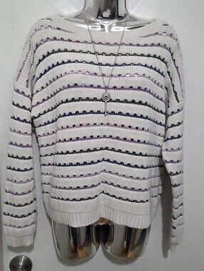 Reitmans Cozy Knit Sweater – 100% Cotton – Size M